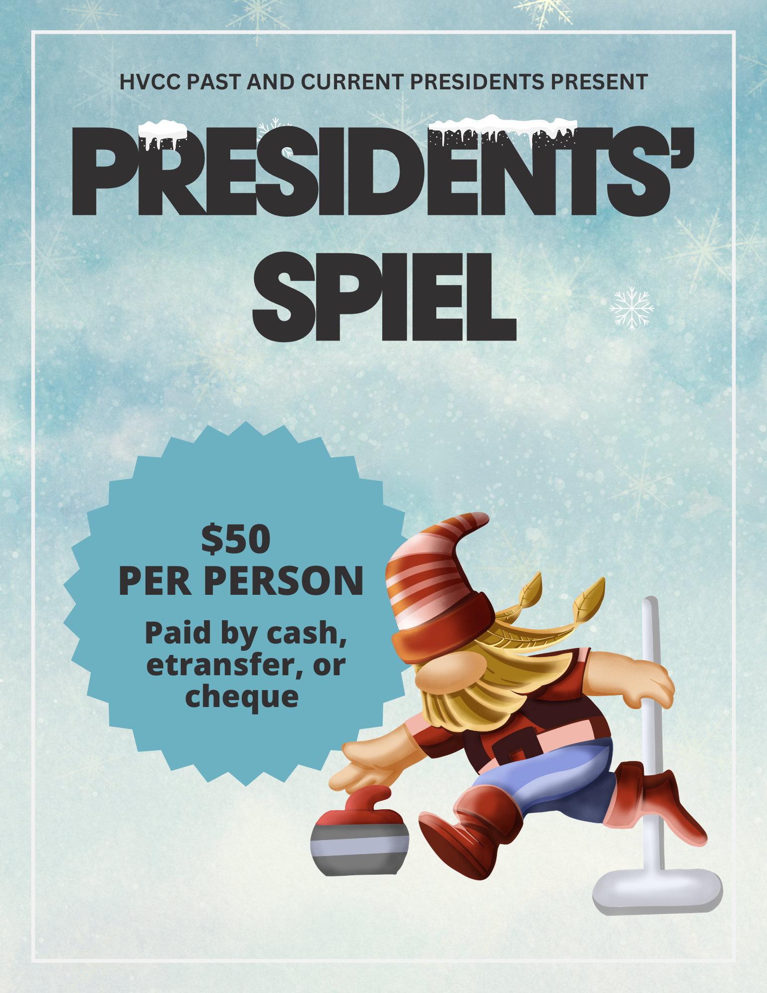 President's Spiel Event Poster